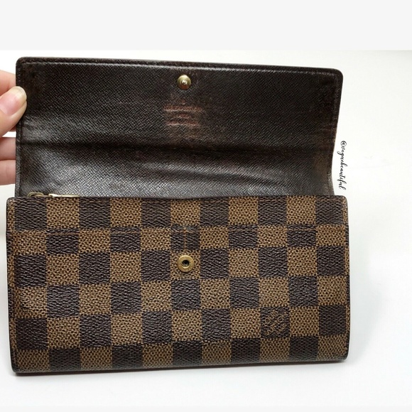 Louis Vuitton Sarah Wallet Damier Ebene Authentic - Picture 4 of 8